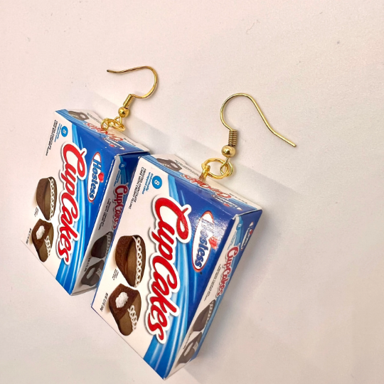 Hostess Cupcake Box Earrings