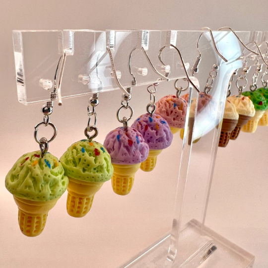 Ice Cream Cone Earrings