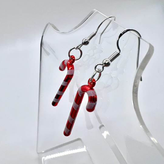 Christmas Candy Cane Earrings