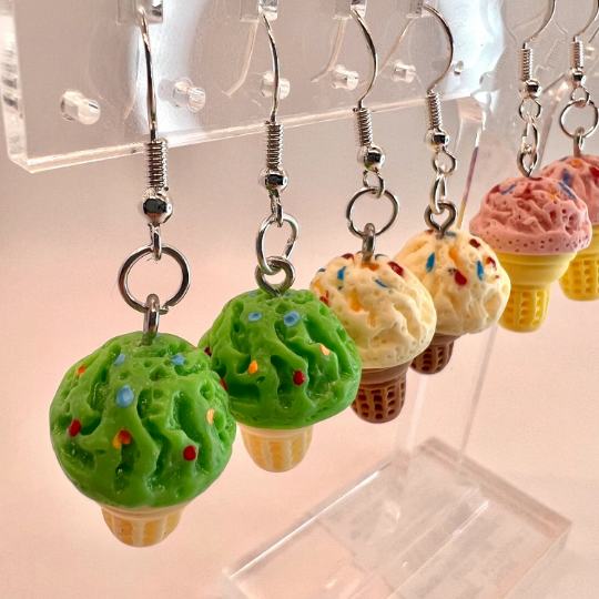 Ice Cream Cone Earrings
