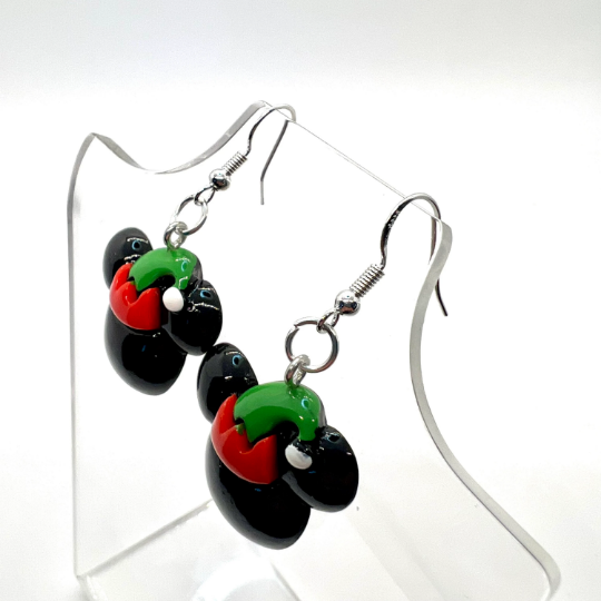 Santa Mickey Earrings