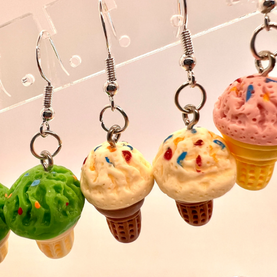 Ice Cream Cone Earrings