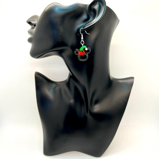 Santa Mickey Earrings