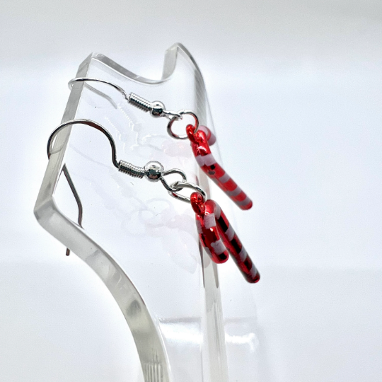 Christmas Candy Cane Earrings