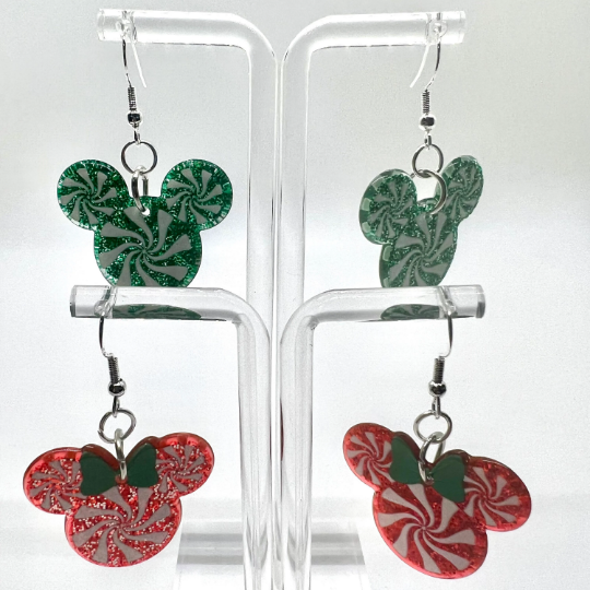 Mickey Peppermint Earrings