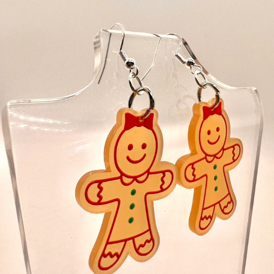 Gingerbread Couple Earrings