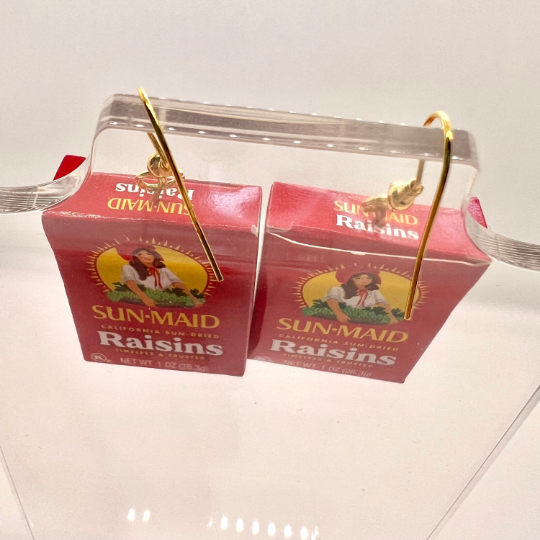 Sun Maid Raisin Boxes Earrings