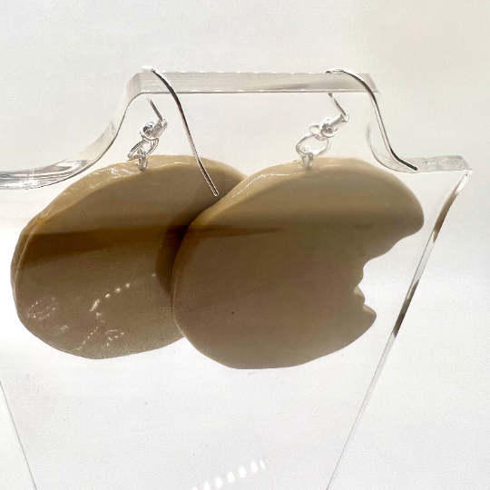 Large Chocolate Chip Cookie Earrings