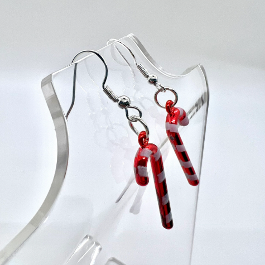 Christmas Candy Cane Earrings
