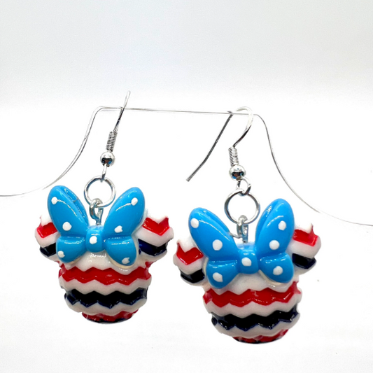 Patriotic Minnie Earrings