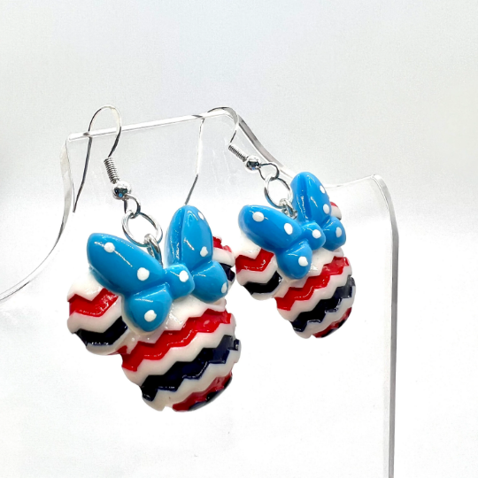Patriotic Minnie Earrings