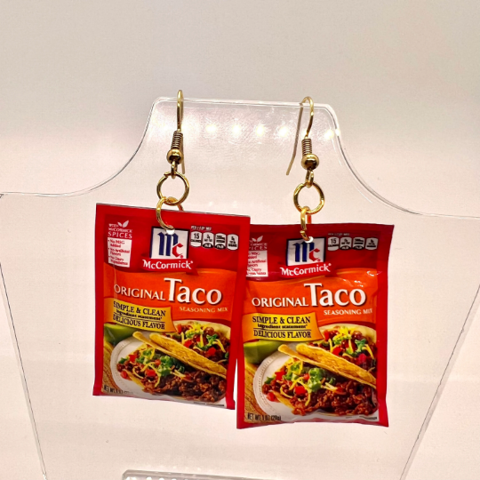 McCormick Taco Seasoning Earrings
