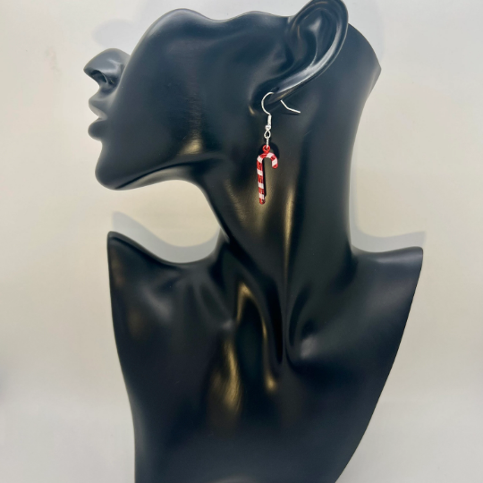 Christmas Candy Cane Earrings