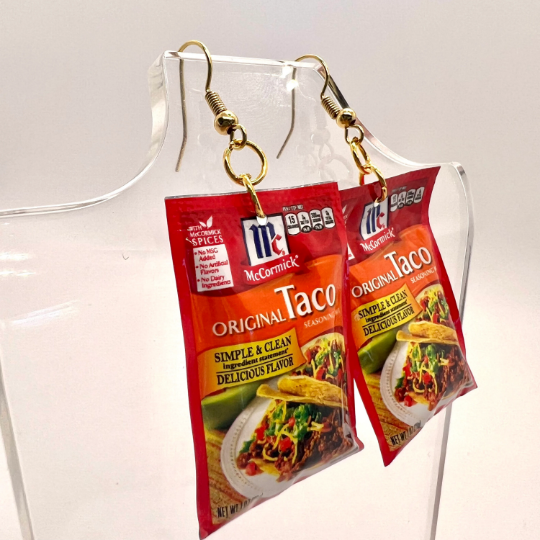 McCormick Taco Seasoning Earrings