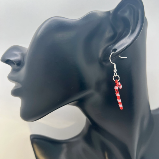 Christmas Candy Cane Earrings