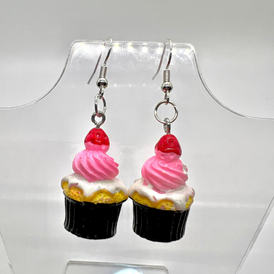 Strawberry Cupcake Earrings