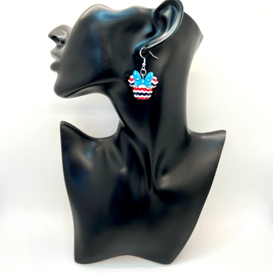Patriotic Minnie Earrings