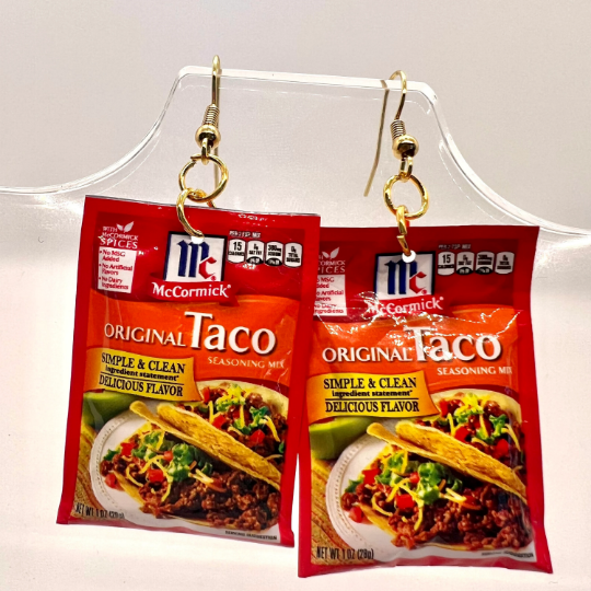 McCormick Taco Seasoning Earrings