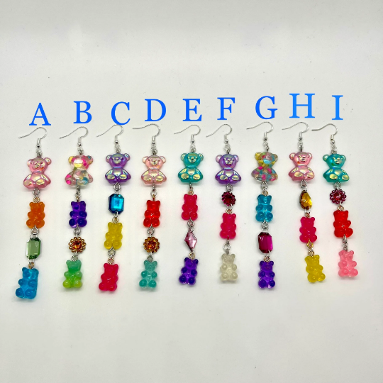 Gummy Bear Dangle Earrings