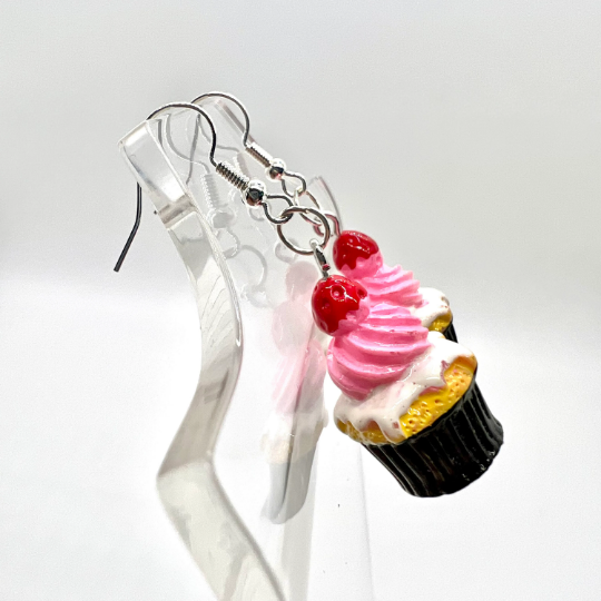 Strawberry Cupcake Earrings