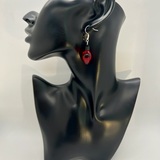 Christmas Light Bulb Earrings