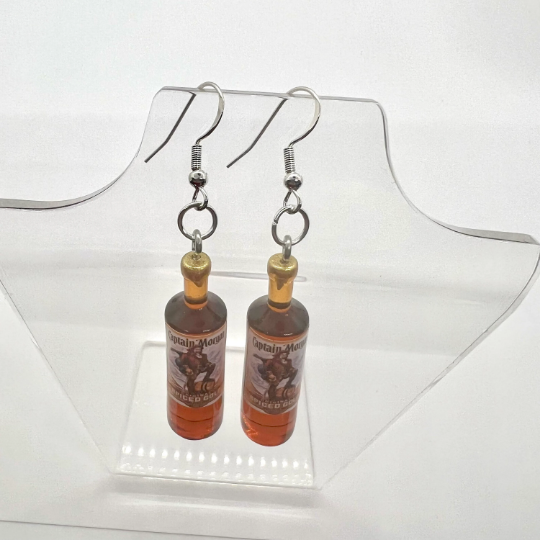 Captain Morgan Bottle Earrings