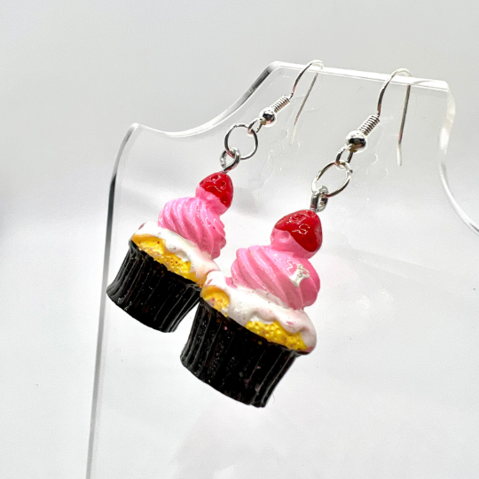 Strawberry Cupcake Earrings