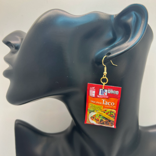 McCormick Taco Seasoning Earrings