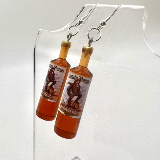 Captain Morgan Bottle Earrings