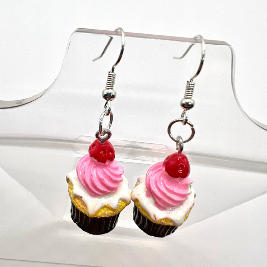 Strawberry Cupcake Earrings