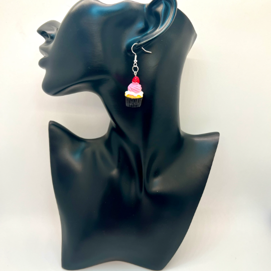 Strawberry Cupcake Earrings