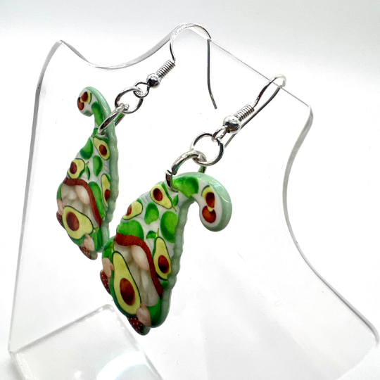 Avocado Gnome Earrings