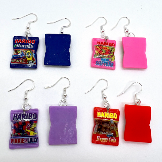 Haribo Gummy Bear Bag Earrings