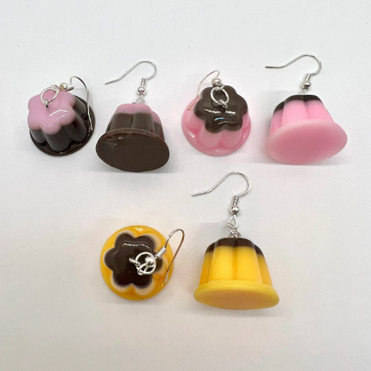 Flan Pudding Earrings