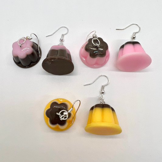 Flan Pudding Earrings