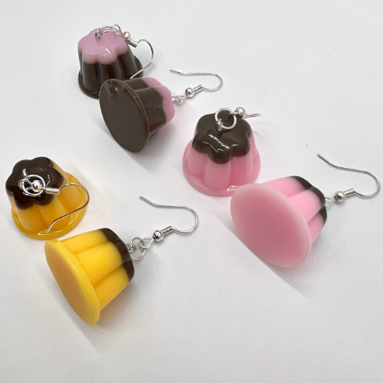 Flan Pudding Earrings