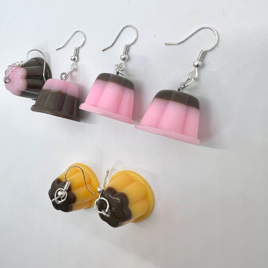 Flan Pudding Earrings