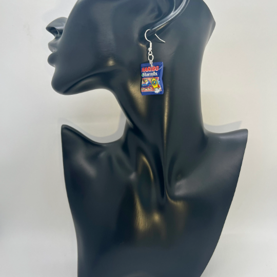 Haribo Gummy Bear Bag Earrings