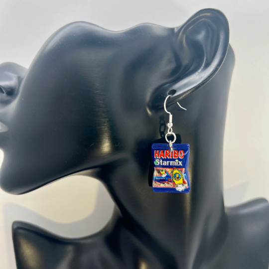 Haribo Gummy Bear Bag Earrings
