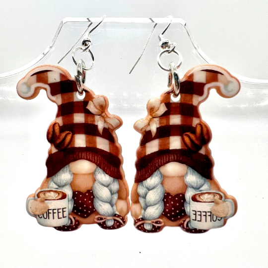 Coffee Gnome Earrings