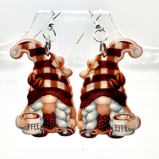 Coffee Gnome Earrings