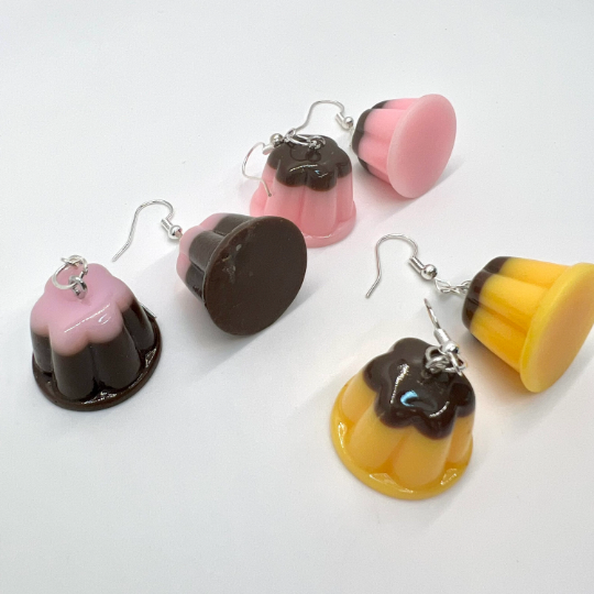 Flan Pudding Earrings