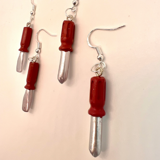 Screw Driver Earrings