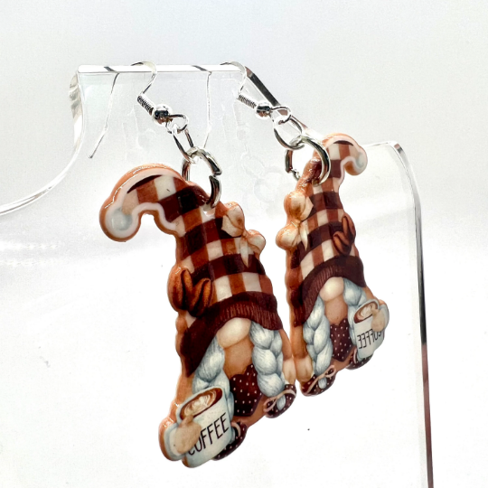 Coffee Gnome Earrings