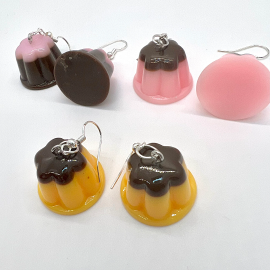 Flan Pudding Earrings