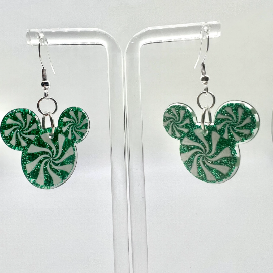 Mickey Peppermint Earrings