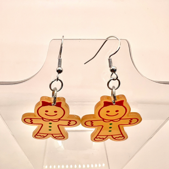 Gingerbread Couple Earrings
