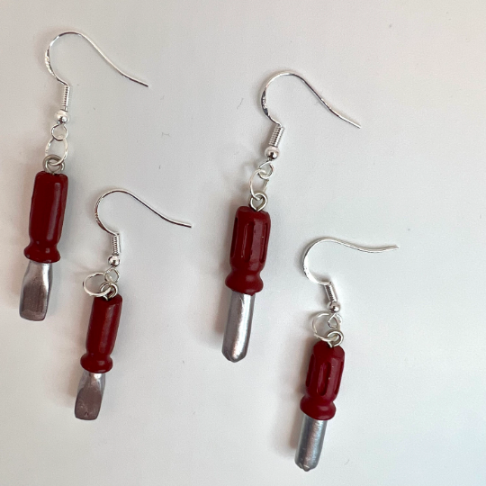 Screw Driver Earrings