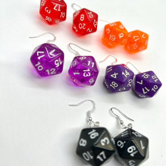 D20 Dice Earrings