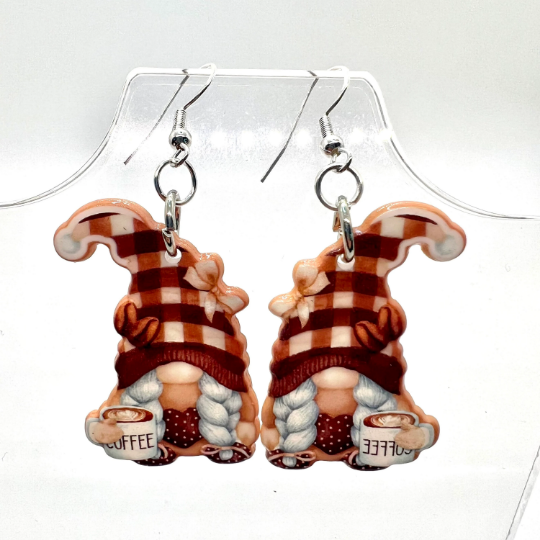Coffee Gnome Earrings